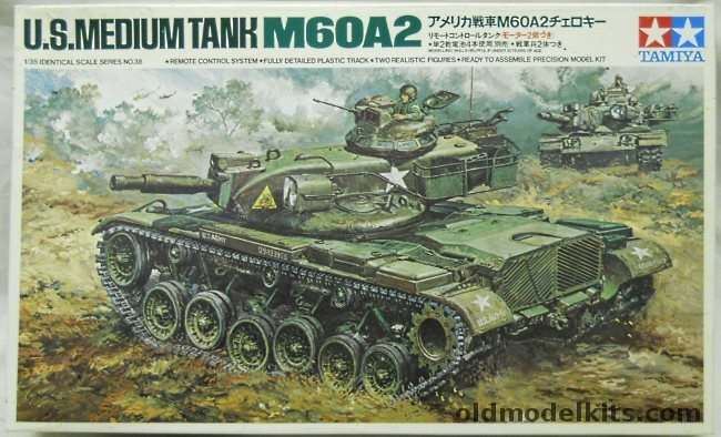 Tamiya 1/35 M60A2 Medium Tank Motorized  Remote Control, 4038 plastic model kit